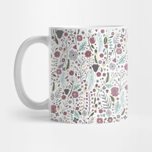 Winter floral pattern Mug